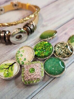 Gold Snap Bracelet Combo